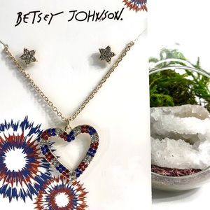 Betsey Johnson Women’s Earrings & Necklace Set
